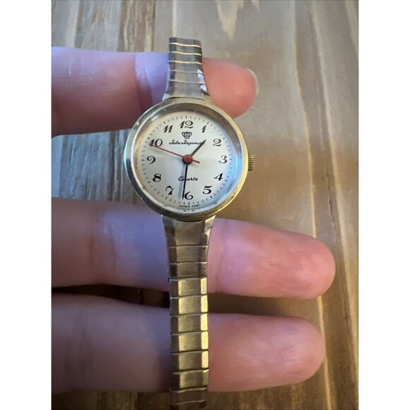 jules jurgensen 10k Rgp Ladies Quartz Watch New Battery - Picture 1 of 9